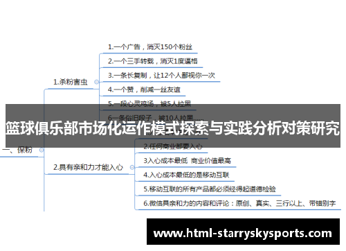 篮球俱乐部市场化运作模式探索与实践分析对策研究